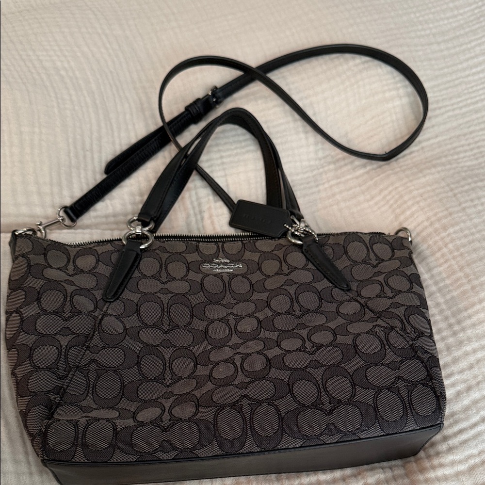 Coach Black Signature Cross-body Bag